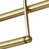 Modern Glass Globe Linear Chandelier