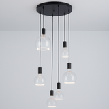 Roma 6 Light Spiral Pendant – Architectural Drop Chandelier