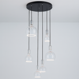 Roma 6 Light Spiral Pendant – Architectural Drop Chandelier