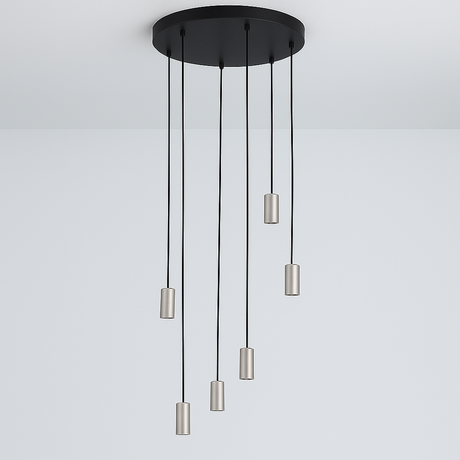 Roma 6 Light Spiral Pendant – Architectural Drop Chandelier