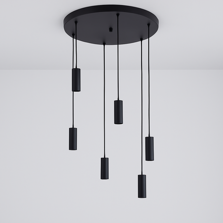 Roma 6 Light Spiral Pendant – Architectural Drop Chandelier