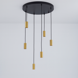 Roma 6 Light Spiral Pendant – Architectural Drop Chandelier