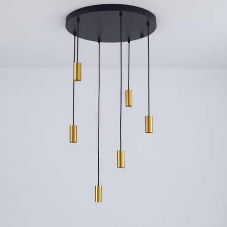 Roma 6 Light Spiral Pendant – Architectural Drop Chandelier