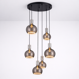 Roma 6 Light Spiral Pendant – Architectural Drop Chandelier