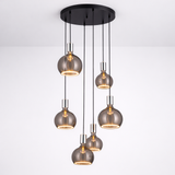 Roma 6 Light Spiral Pendant – Architectural Drop Chandelier
