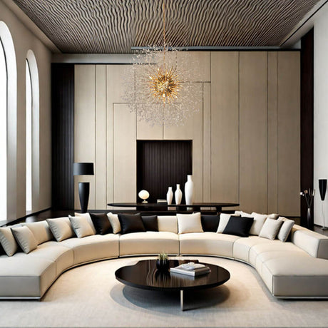Gold brass sputnik chandelier ceiling light — GildNest UK