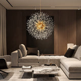 Brass starburst chandelier dining room — GildNest UK