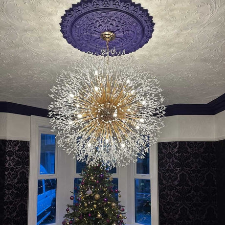 Brass sputnik chandelier hallway UK — GildNest