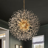 Brass 20-light sputnik firework chandelier — GildNest UK
