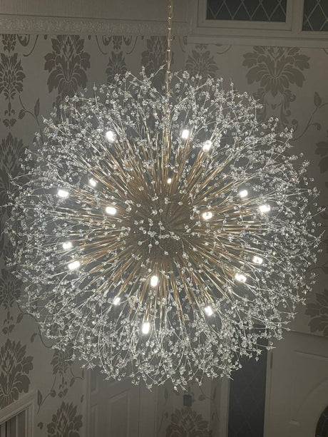 Brass sputnik chandelier bedroom UK — GildNest