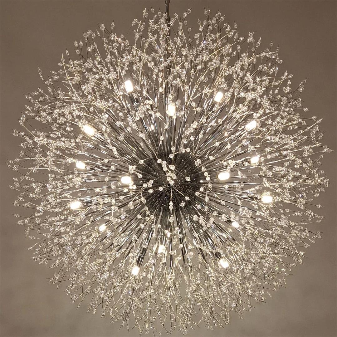 Chrome sputnik chandelier ceiling light UK — GildNest