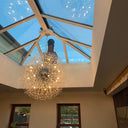 Chrome 20-light sputnik firework chandelier — GildNest UK