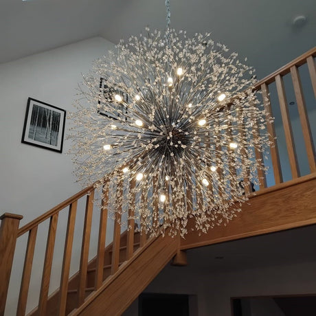 Chrome sputnik chandelier room setting — GildNest UK