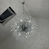 Chrome sputnik ceiling chandelier angle — GildNest UK