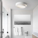 Rin Concentric Ring Flush Mount Ceiling Light Cool White White
