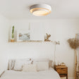 Rin Concentric Ring Flush Mount Ceiling Light Warm White White