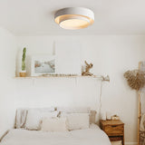 Rin Concentric Ring Flush Mount Ceiling Light Warm White White