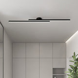 Black LED strip ceiling light close-up — GildNest UK