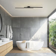Black LED long strip flush mount ceiling light — GildNest UK