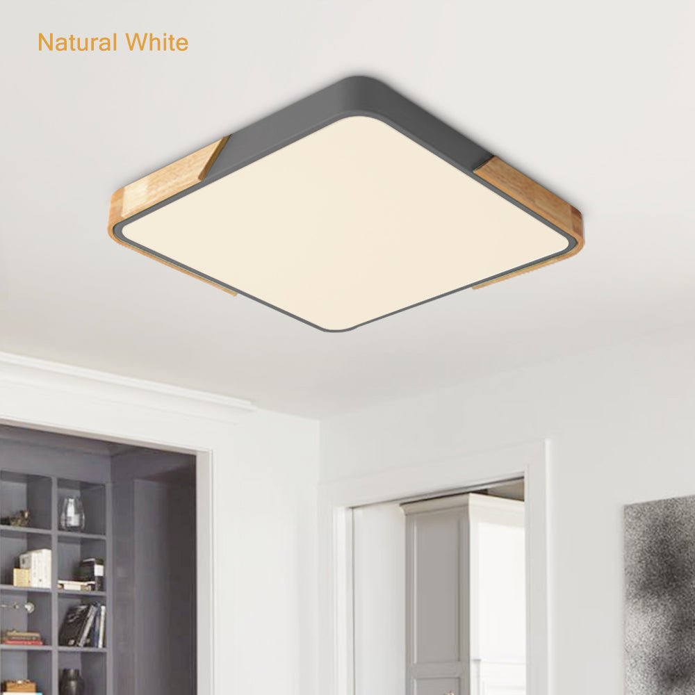 Rectangle LED ceiling light grey kitchen UK — GildNest