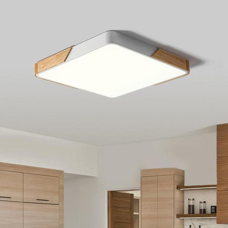 Square LED flush mount ceiling light natural white — GildNest UK