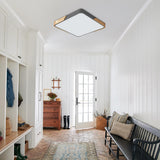 Square LED ceiling light natural white grey frame — GildNest UK