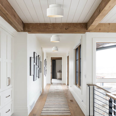 Wysa Nordic Ceramic Flush Mount Ceiling Light White