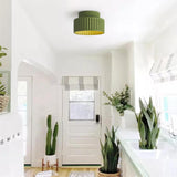Wysa Nordic Ceramic Flush Mount Ceiling Light Green