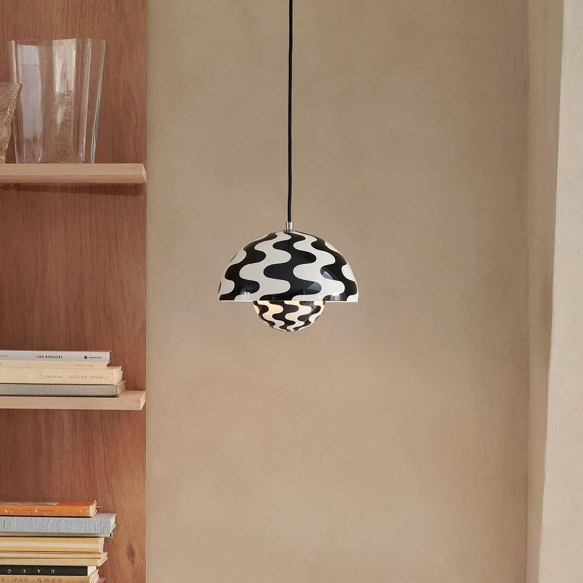 Flowerpot Pendant Lamp Small Black ＆ White