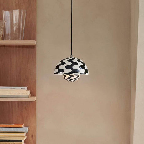 Flowerpot Pendant Lamp Small Black ＆ White