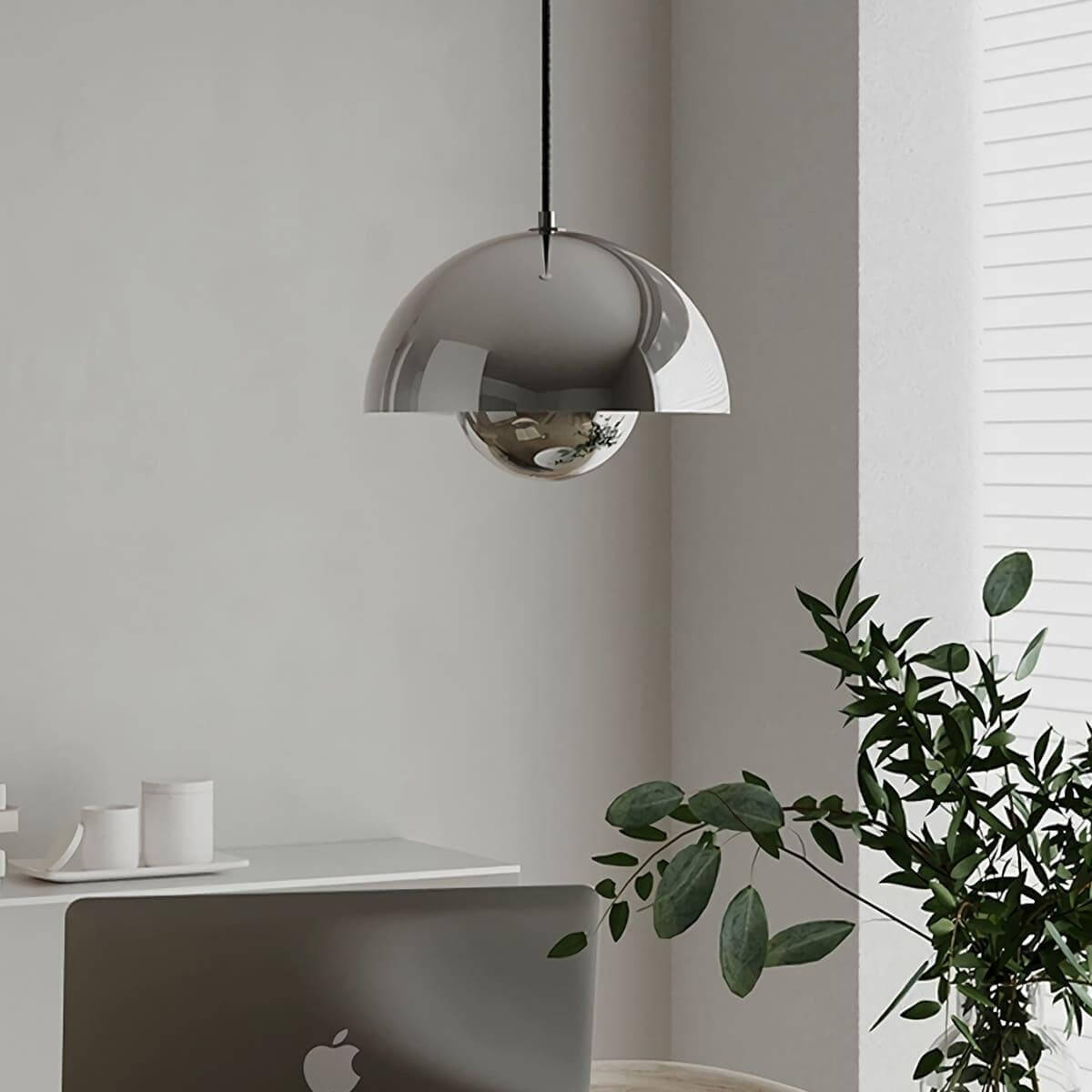 Flowerpot Pendant Lamp Small Chrome