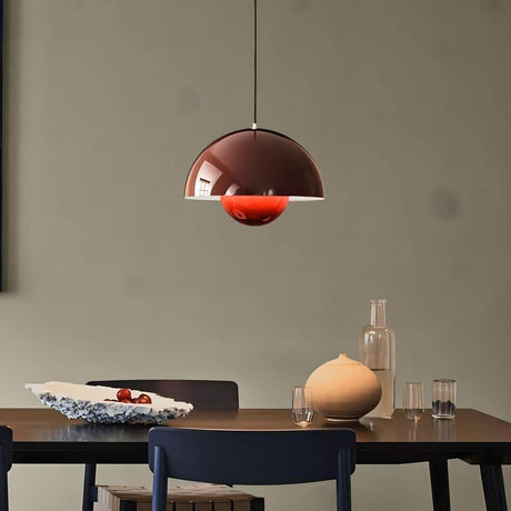 Flowerpot Pendant Lamp Large Red-brown