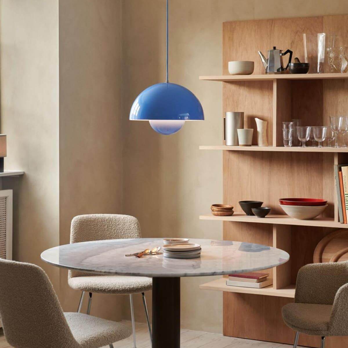 Flowerpot Pendant Lamp Large Sky Blue
