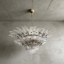 Murano Palmette Chandelier Small Clear