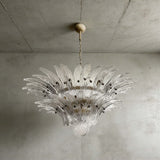 Murano Palmette Chandelier Small Clear