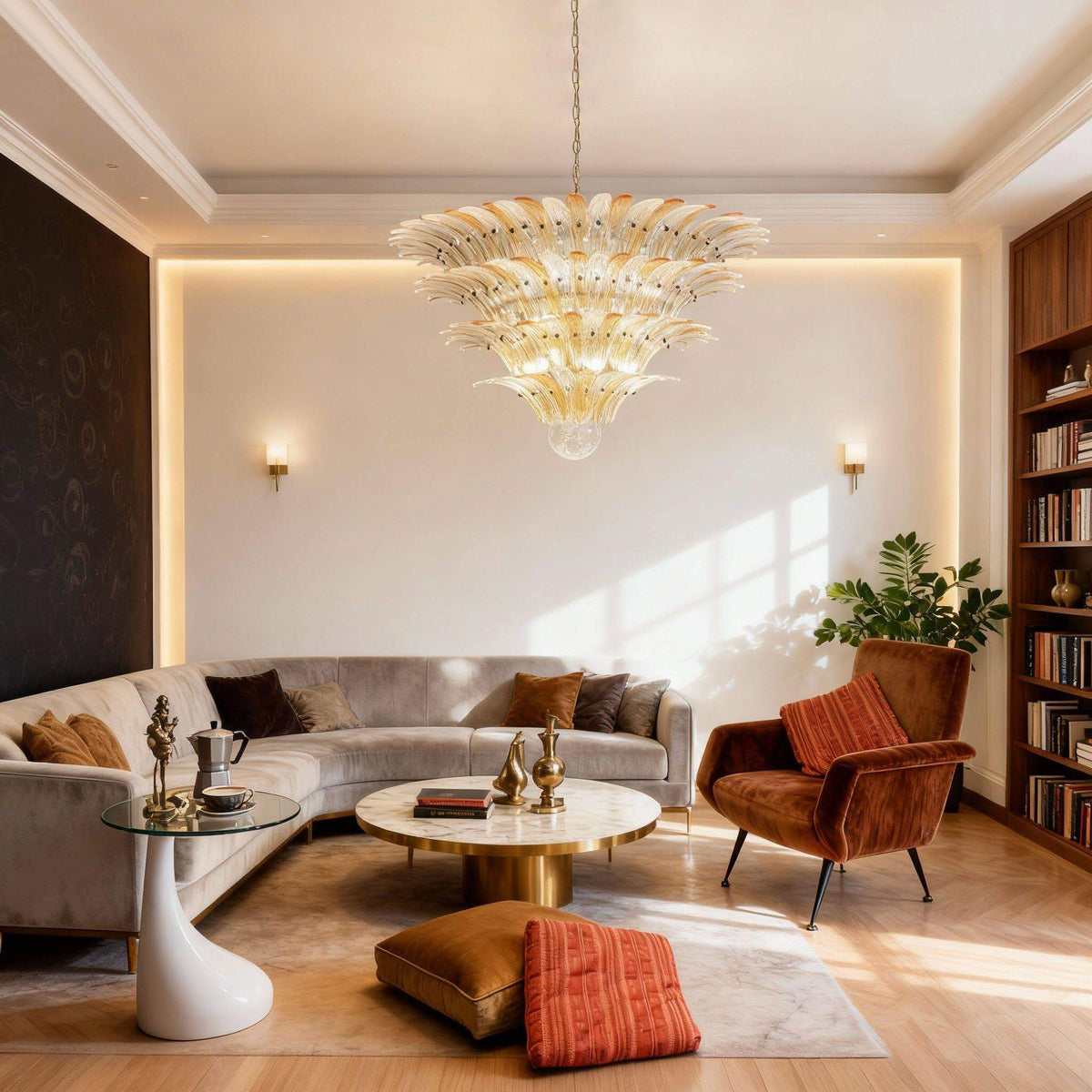 Murano Palmette Chandelier lifestyle