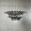 Murano Palmette Chandelier Small Smoky Gray