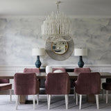 Multi-Stick Wooden Chandelier