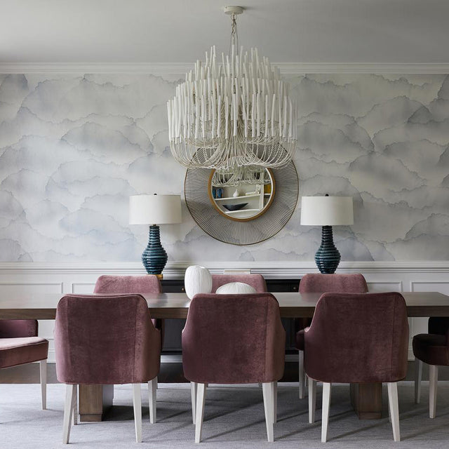 Multi-Stick Wooden Chandelier