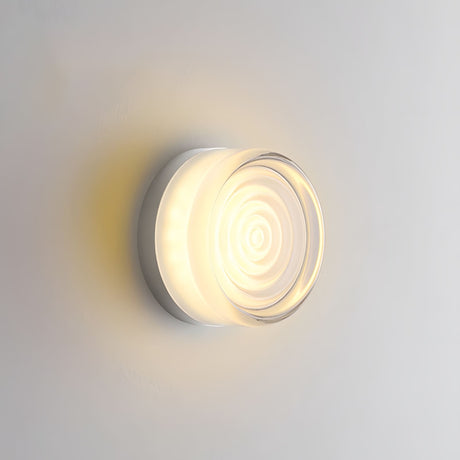 Dimple Wall Sconce Model B White