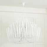 Multi-Stick Wooden Chandelier