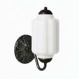 Lumi Vintage Milk Glass Oiled Brass Eloise Sconce